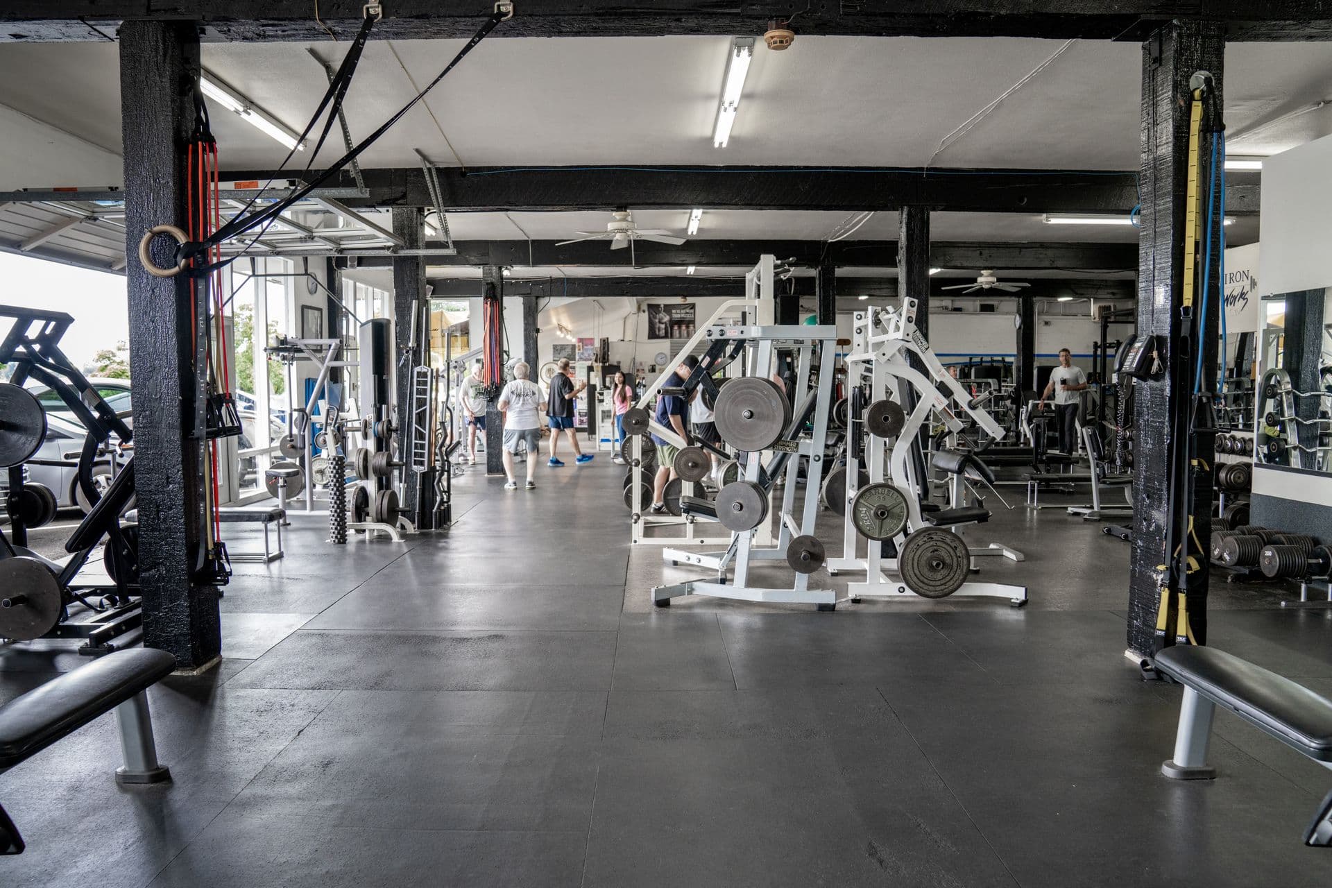 Wide view of Iron Works Gym facility
