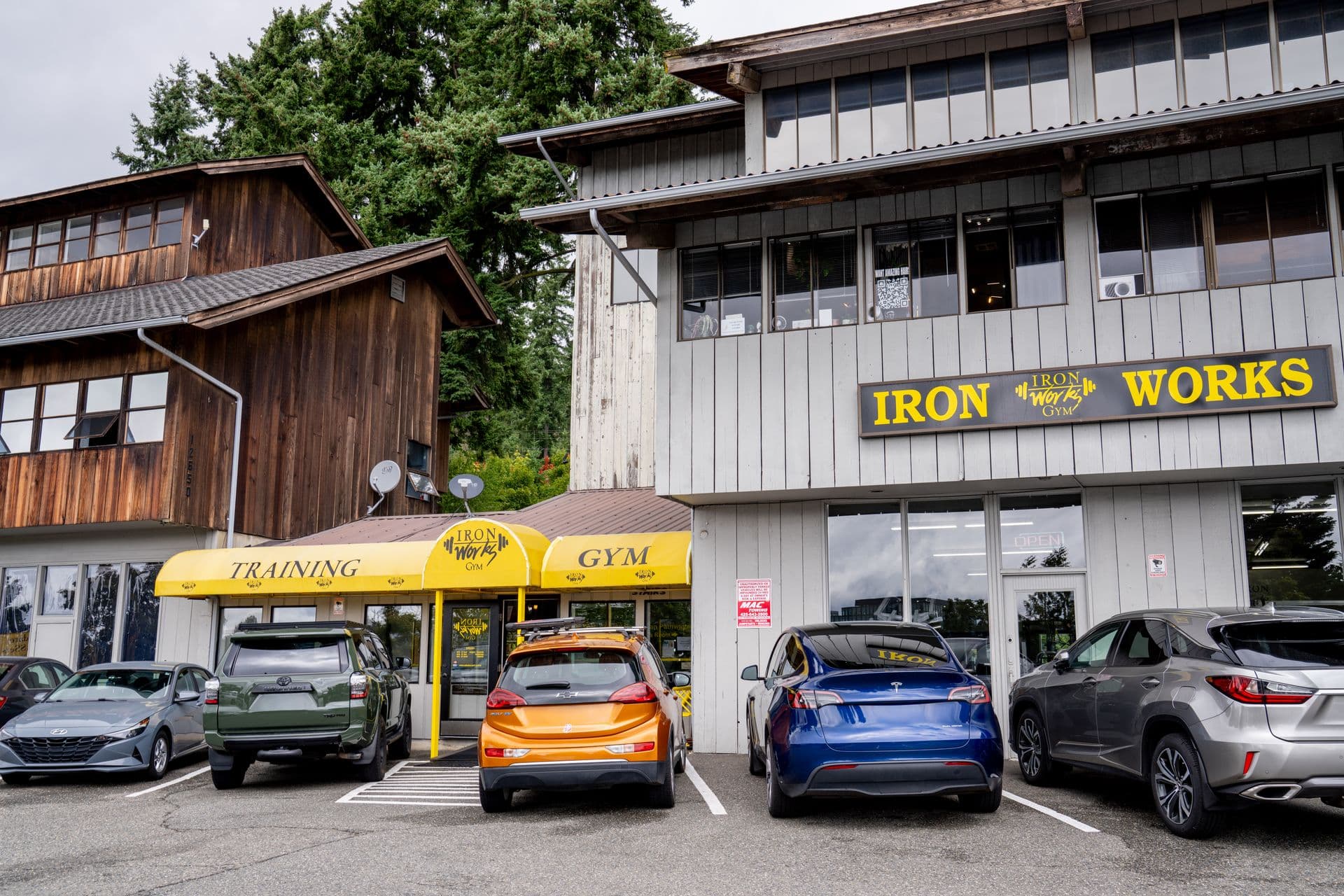 Iron Works Gym exterior and building location